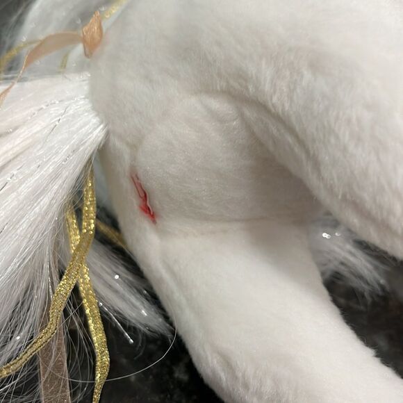 DOUGLAS 2018 White GOLDEN PRINCESS UNICORN 12" Plush Cuddle Toys #764 - Picture 7 of 8